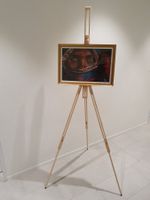 Staffelei Profi Atelier-Kunst aus Kiefernholz 100/180 Cm neu