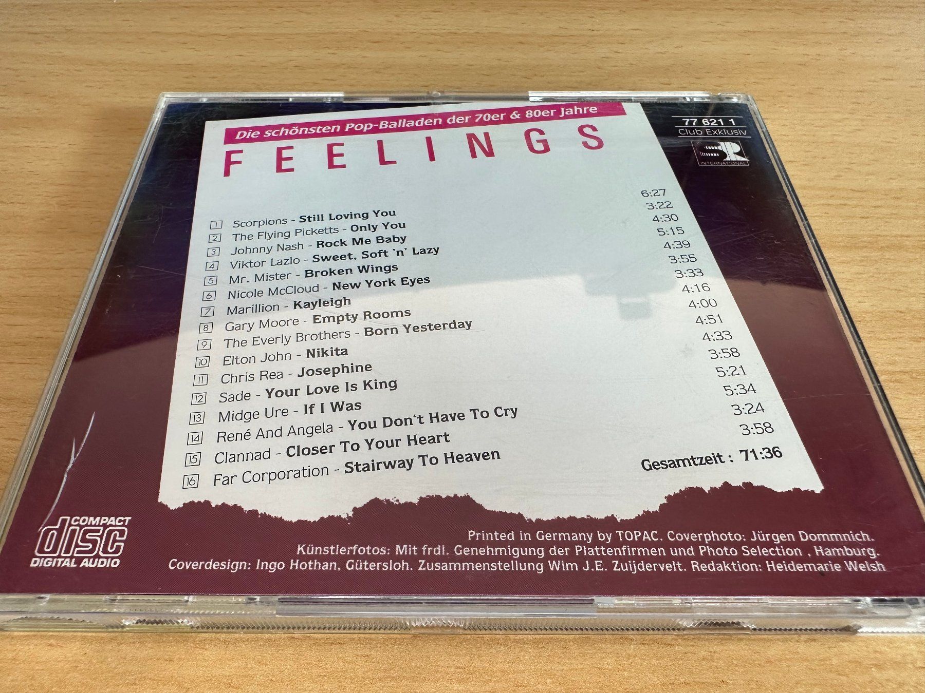CD: Various – Feelings 11 – Usato da Rikon im Tösstal venduto da Alpenmutz 1