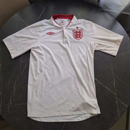 Maillot Domicile Angleterre 2010-2012 Umbro, Taille L, Blanc - Occasion Très Bon état, Officiel