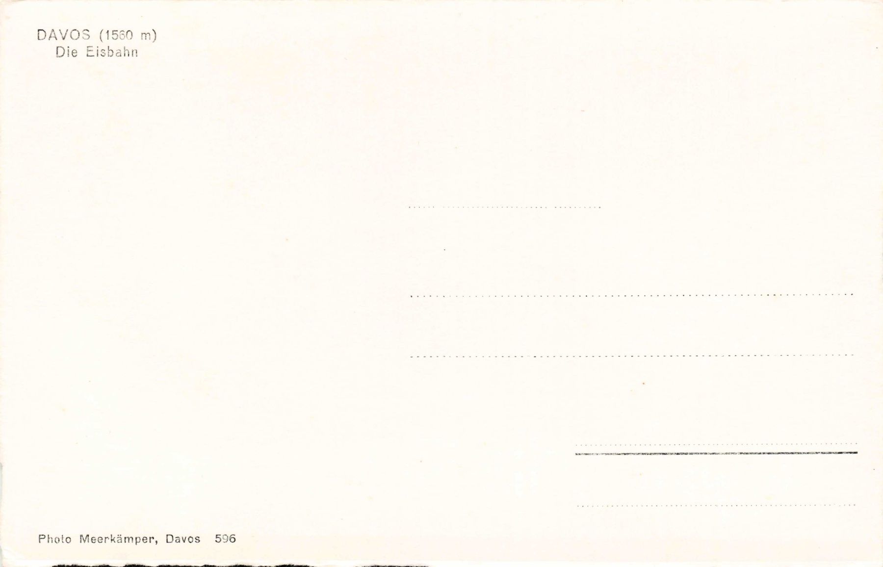 Cartoline postali: Davos die Eisbahn – Usato da Biasca venduto da Blenio71 1