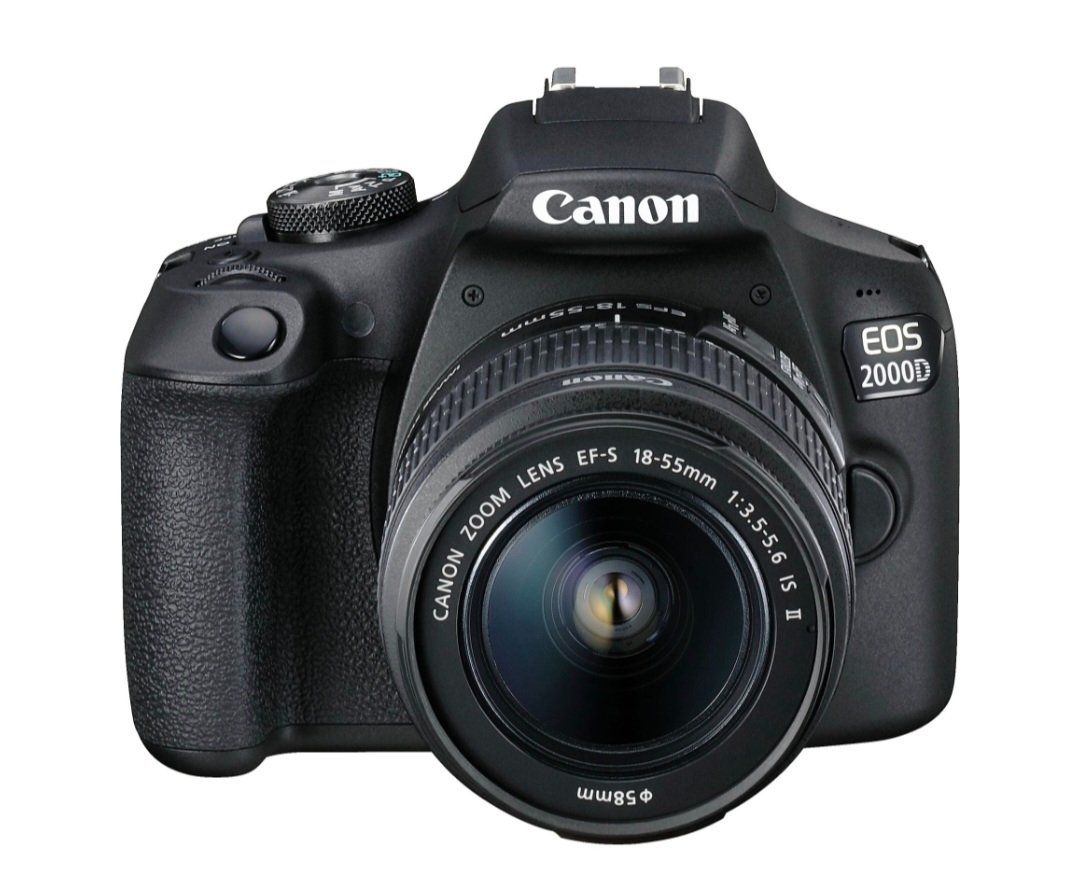 Canon Fotocamera: Neuwertig CANON EOS 2000D+18-55MM/F3.5-5.6 IS II mit Zubehör – Nuovo (secondo la descrizione) da Gerolfingen venduto da Lia_01