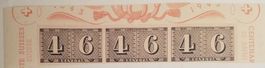 BL24) 1943, 3-Streif a s Sonderblock,  Zürich 4&6 postfrisch