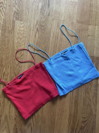 2 tops bretelle Zara S