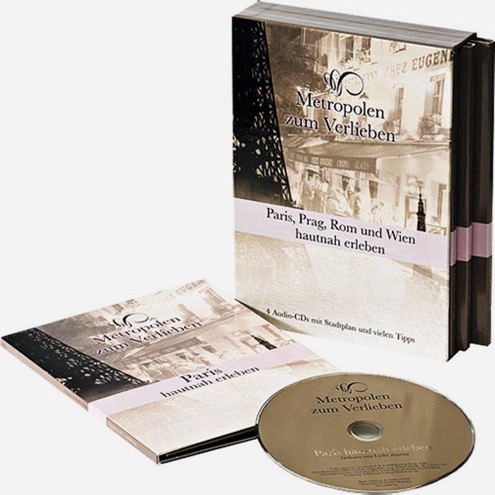 Libri: Reiseführer Geschenk Set Paris Rom Prag Wien Stadtplan + CD – Nuovo e nell'imballaggio originale da Basel venduto da Brouw