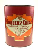 Tobler's Chips Bern alte Blechdose mit Deckel