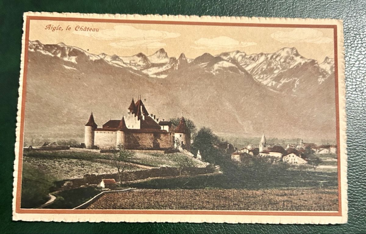 Ansichtskarten: Carte Postale Château d'Aigle vers 1917 – Gebraucht aus Petit-Lancy von Pierre_le_voyageur