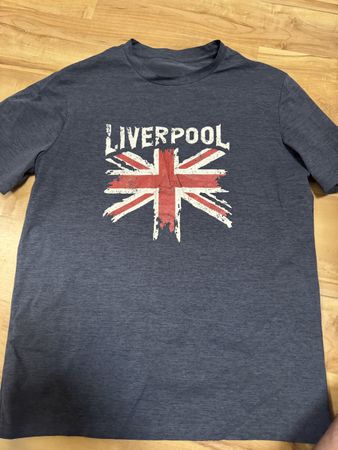 T-Shirt Liverpool Union Jack Dunkelblau Grösse M