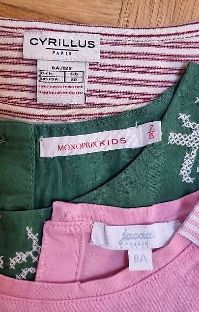 Camicette, T-shirt & Top: 3 Tops Jacadi, Monoprix, Cyrillus (128 cm) – Usato da Villars-sur-Glâne venduto da djiniva 4
