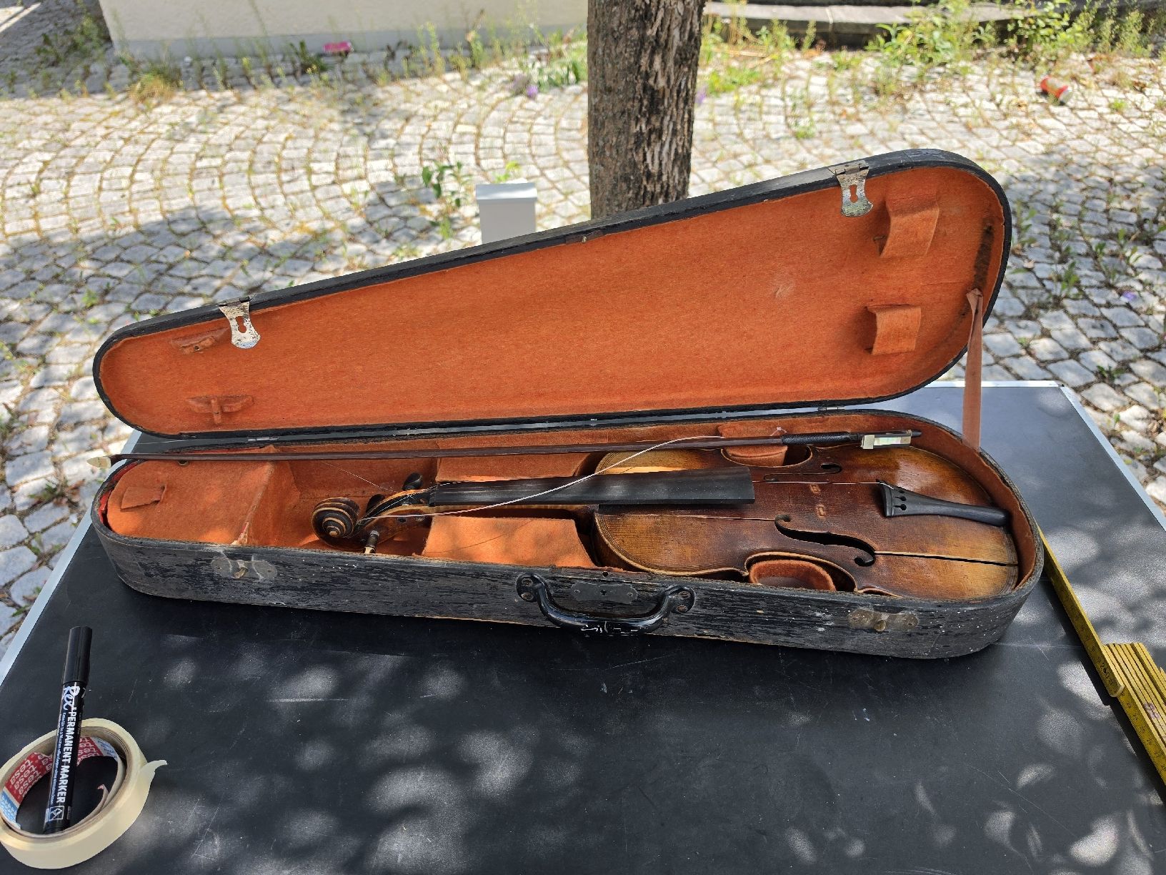 Strumenti musicali: Violin Viola Case Bow Set antique used 50cm length – Usato da Mettlen venduto da elios0888 1