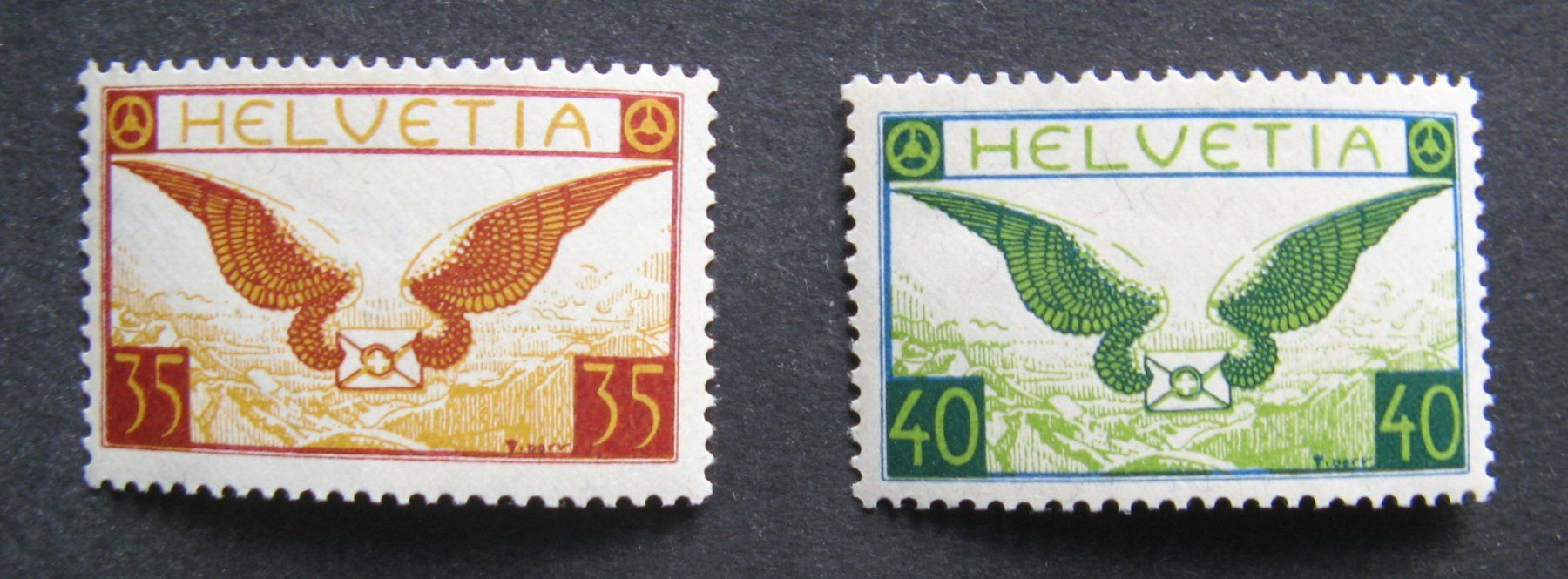 Alle Briefmarken: Flugpost F14 und F15 postfrisch – Neu (gemäss Beschreibung) aus Frauenfeld von Interessent1