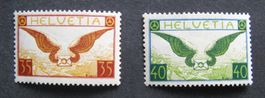 Flugpost F14 und F15 postfrisch