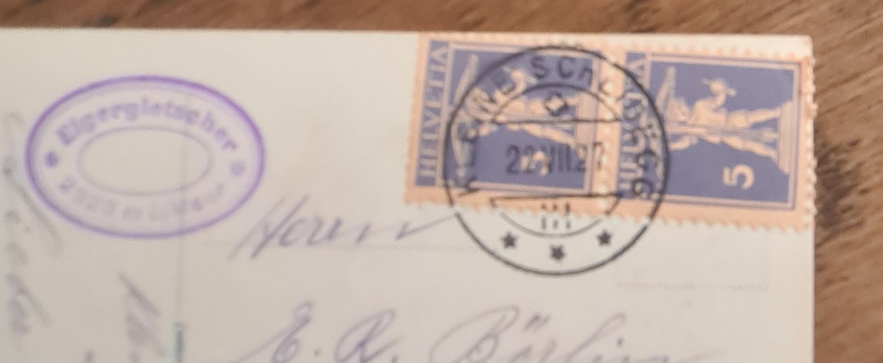 Cartoline postali: Jungfraubahn, Station Eigergletscher 1927 – Usato da Ebikon venduto da Donar50 2