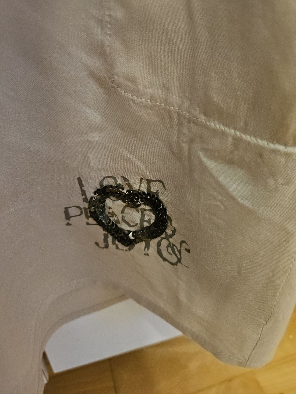 Camicette: Frogbox Damenbluse, Gr. 38, Beige mit Spitze – Usato da Urdorf venduto da Colina 3
