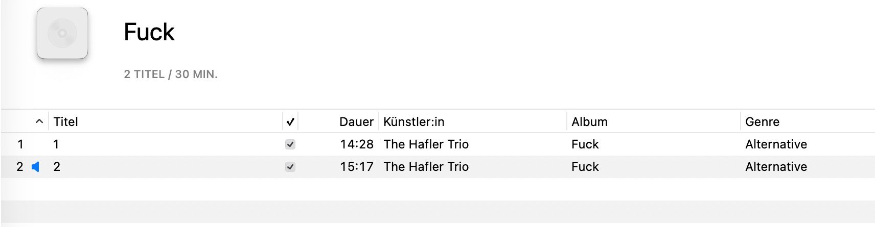 CDs: The Hafler Trio / Fuck – Gebraucht aus Näfels von rottabi 1