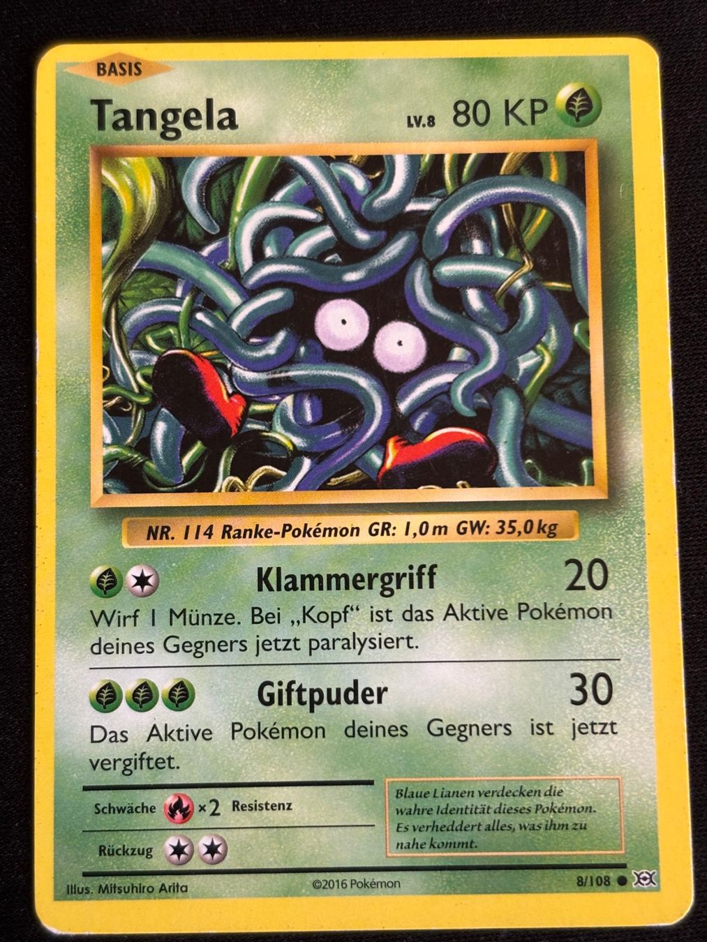 Pokémon Carte collezionabili: Pokemon Tangela - Evolutions 8/108 - Deutsch – Usato da Bern venduto da Big_GS