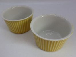 Villeroy & Boch 2 ramequins jaune et blanc