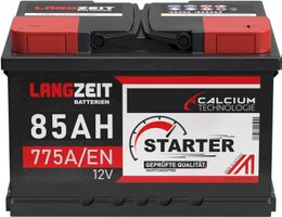 LANGZEIT Autobatterie 12V 85Ah
