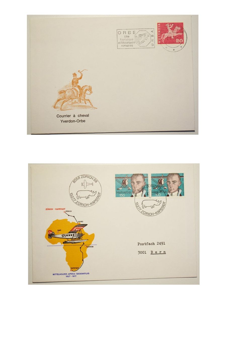 Couverts & Versandtaschen: Enveloppes commémoratives – Gebraucht aus Petit-Lancy von Pimose 2