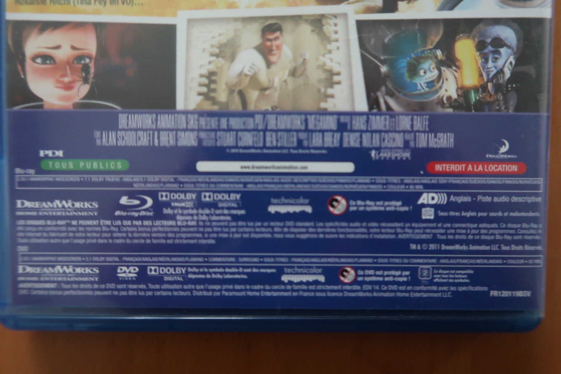 Tutti i DVDs: Blu-ray DVD        MEGAMIND Français Anglais – Usato da Porrentruy venduto da tupatup 5