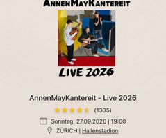 AnnenMayKantereit Karte 27.09
