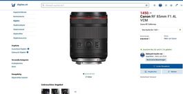 Canon RF 85mm F1.4L VCM