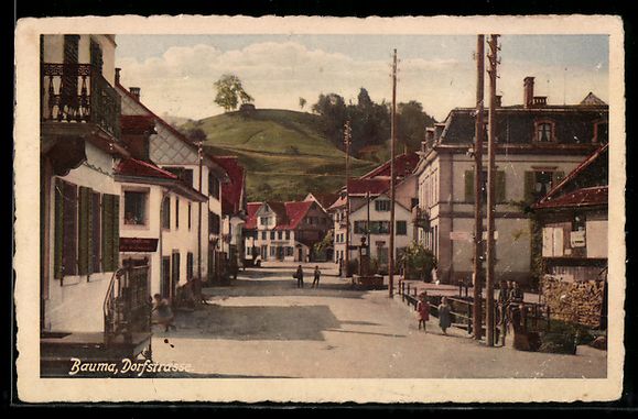 Cartes postales: AK Bauma, Strassenpartie im Ort – D'occasion à Berlin par bartko-reher