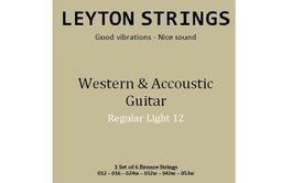 Saiten Cordes Western Guitar #12 Regular-Light, Bronze (6x)