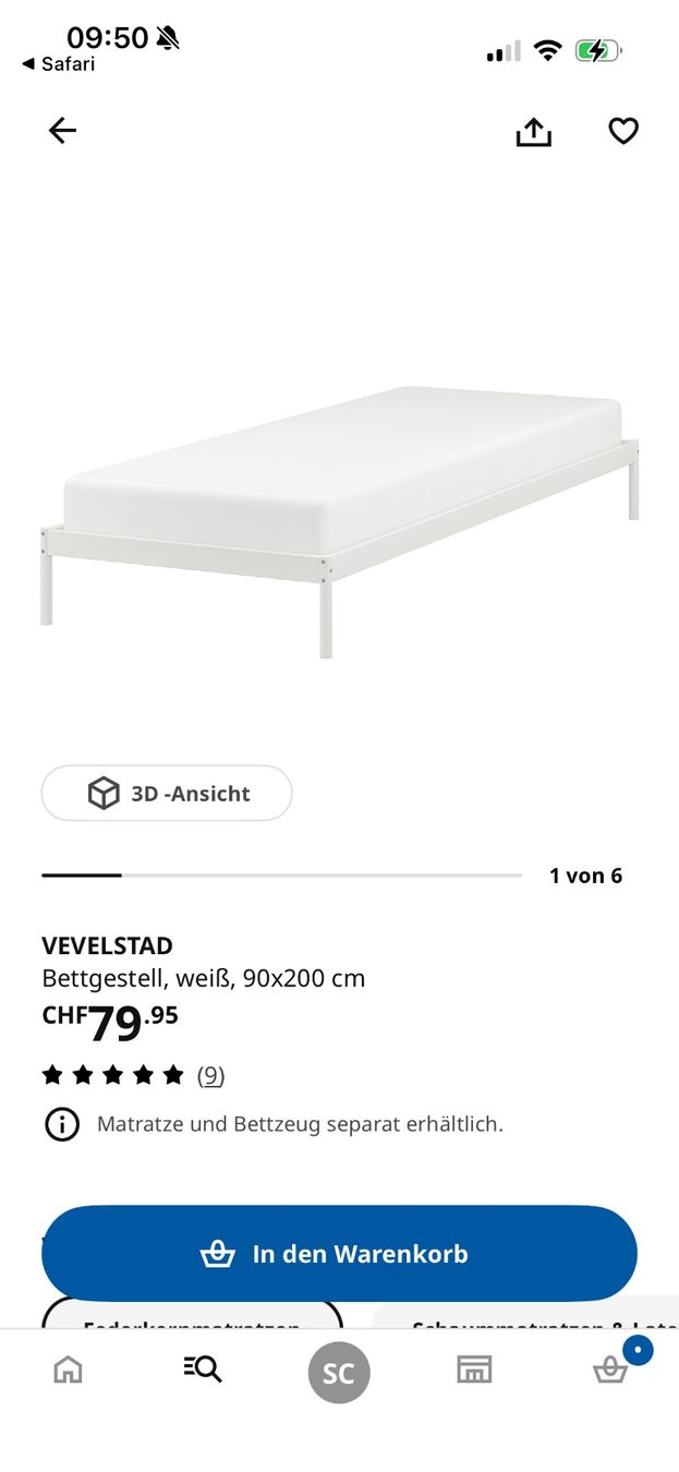 Ikea Letti: Bett Ikea 90 x 200 – Usato da Zürich venduto da oxytoxin 2