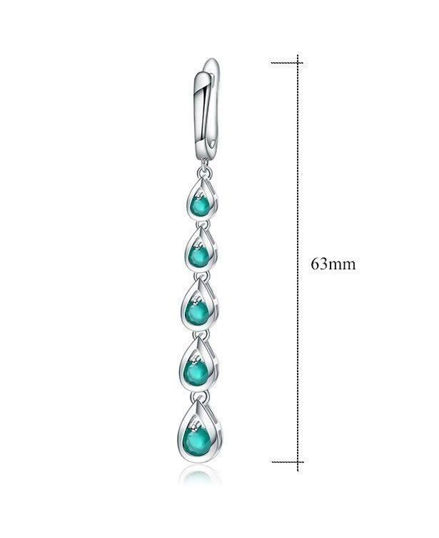 Orecchini pendenti & Orecchini a lobo: Ohrringe Silber mit Grünem Achat – Nuovo e nell'imballaggio originale da Biel/Bienne venduto da Schmuck_Sale 4
