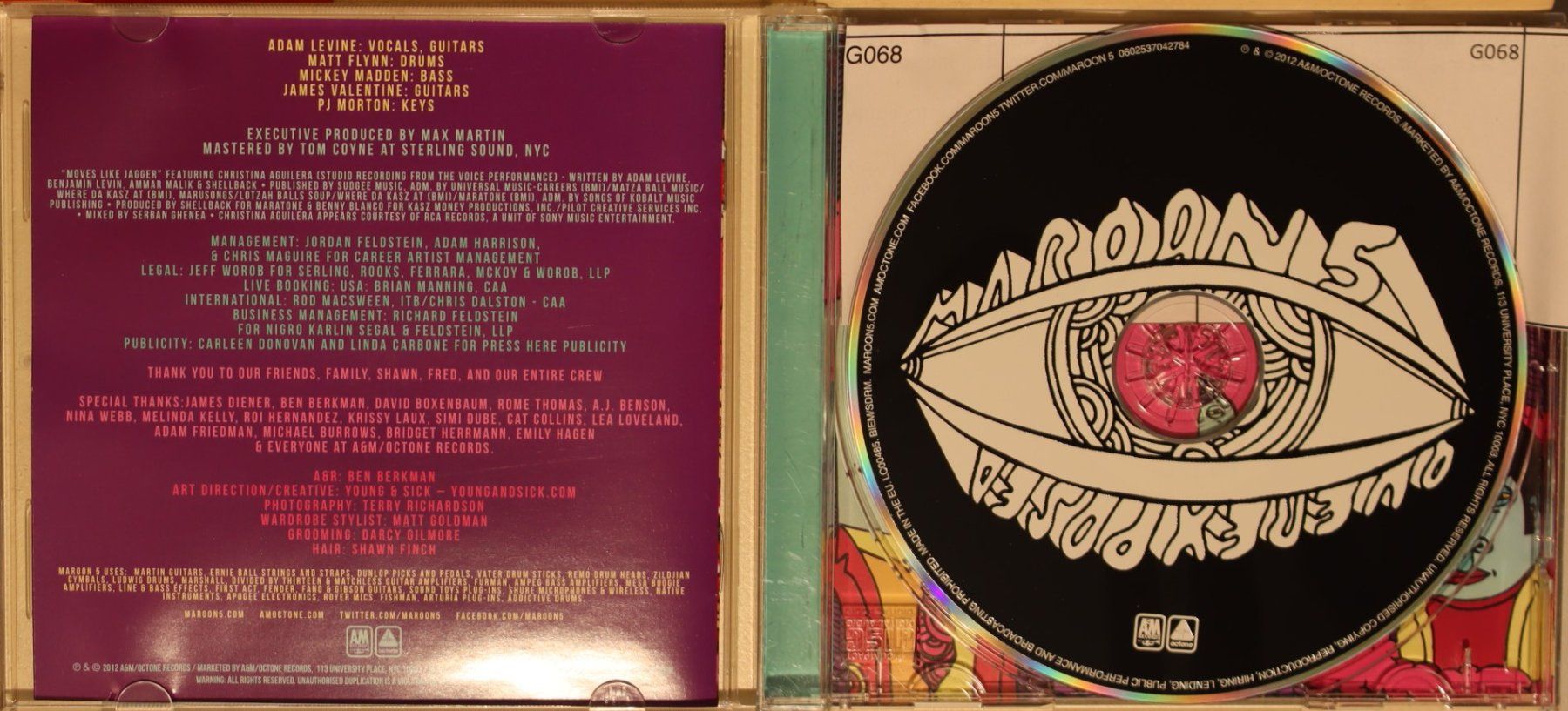 CD: Maroon 5 - Overexposed – Usato da Luzern venduto da CONTENTI 1