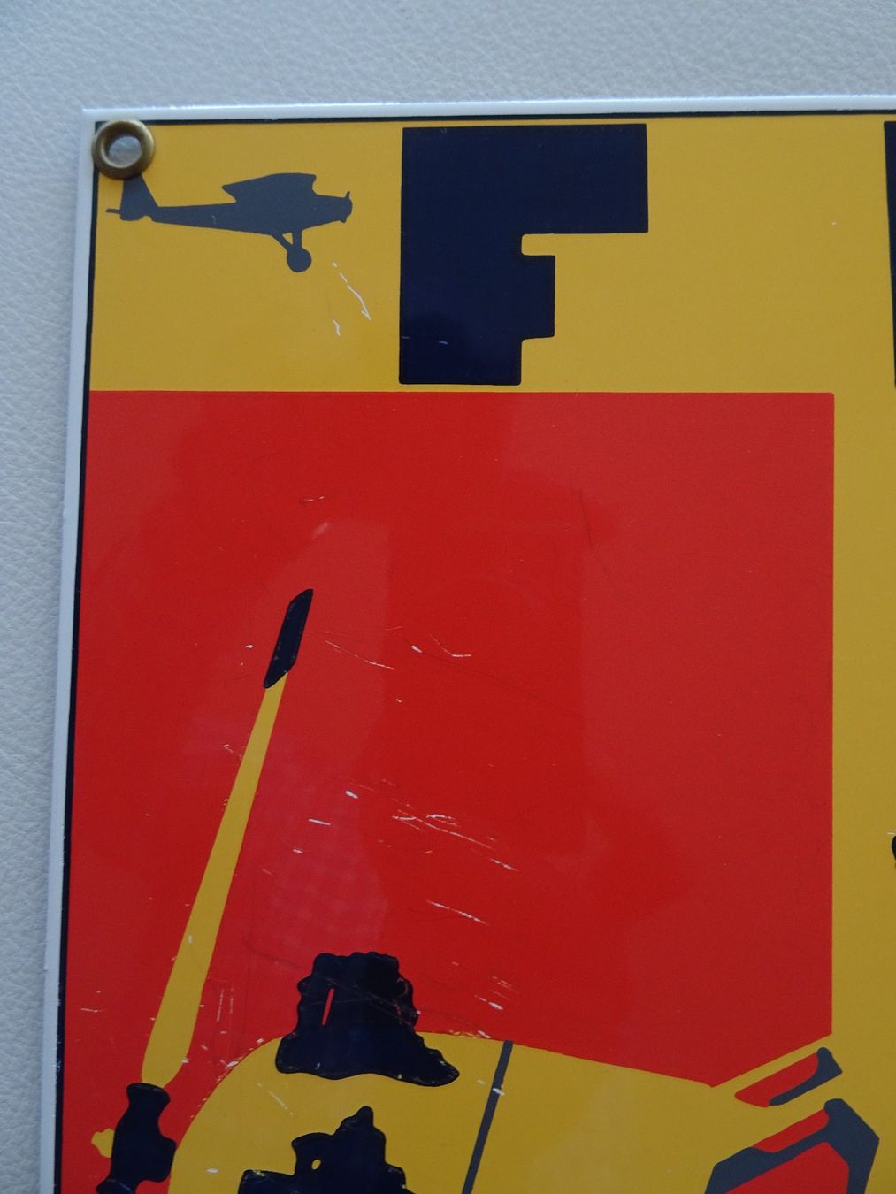 Insegne: Aviatik   -   älteres Emaille Schild Flugzeug – Usato da Vitznau venduto da Mina60 4
