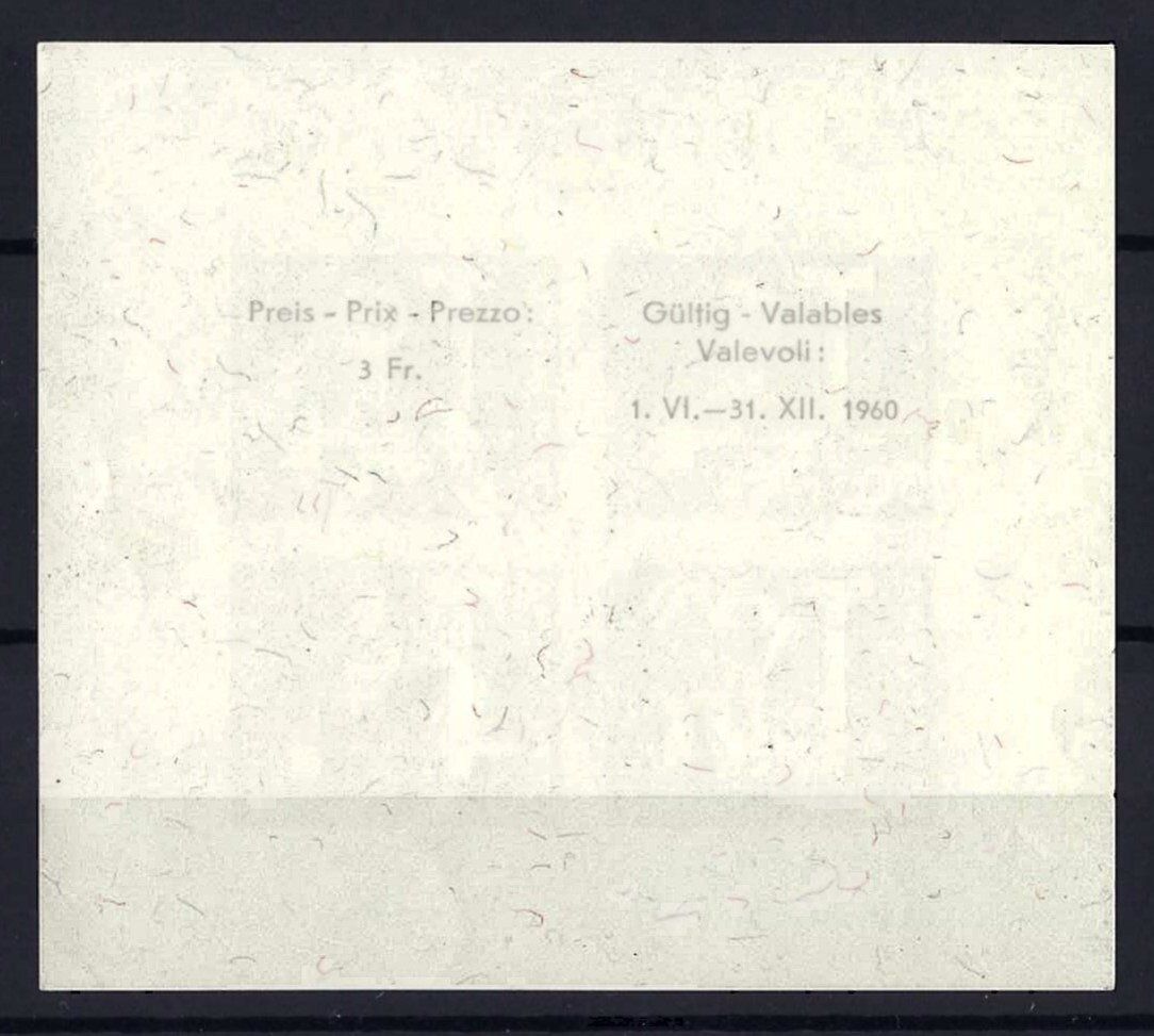 Tutti i francobolli: 1960 Pro Patria Jubiläumsblock Kat.-Nr. B102 postfrisch ** – Nuovo (secondo la descrizione) da Morgarten venduto da mech58 1