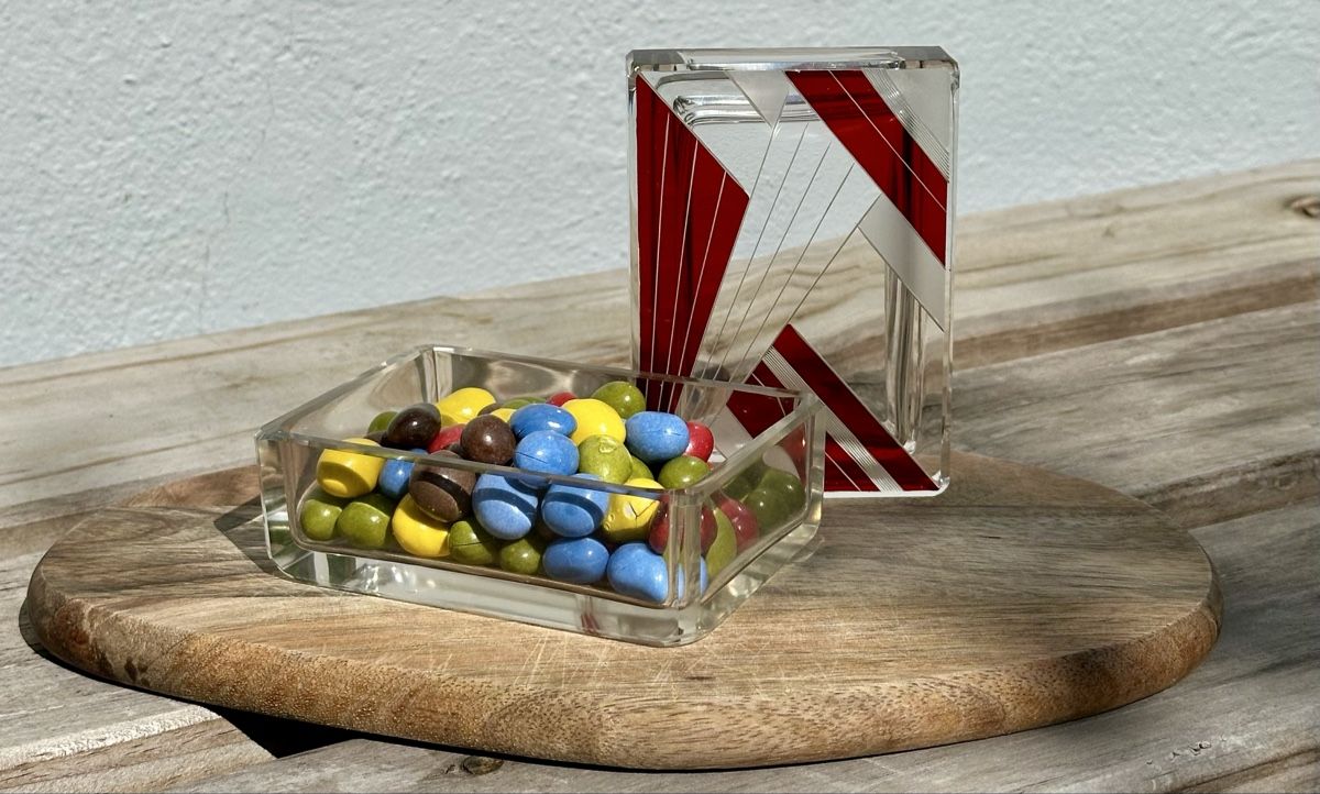 Gläser:  Mid-Century Glasdose – Gebraucht aus Kleindöttingen von lau_k778 5