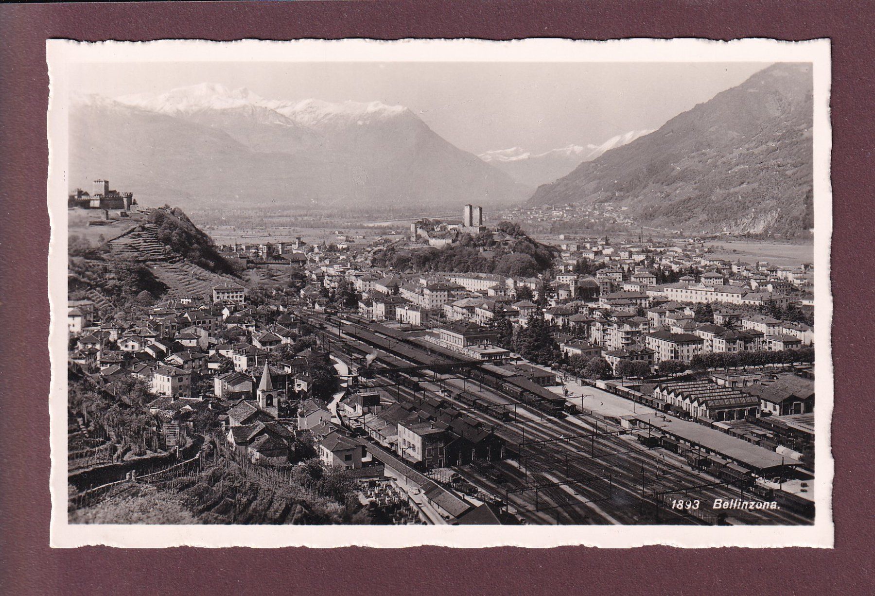Cartoline postali: BELLINZONA - Stazione – Usato da Pully venduto da nicecards