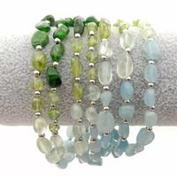 Aquamarin Peridot Armband Echt Bracelet Aigue-marine vrai