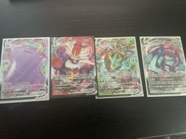 4 Pokemon VMAX Karten Ditto Liberlo Moruda Metagross