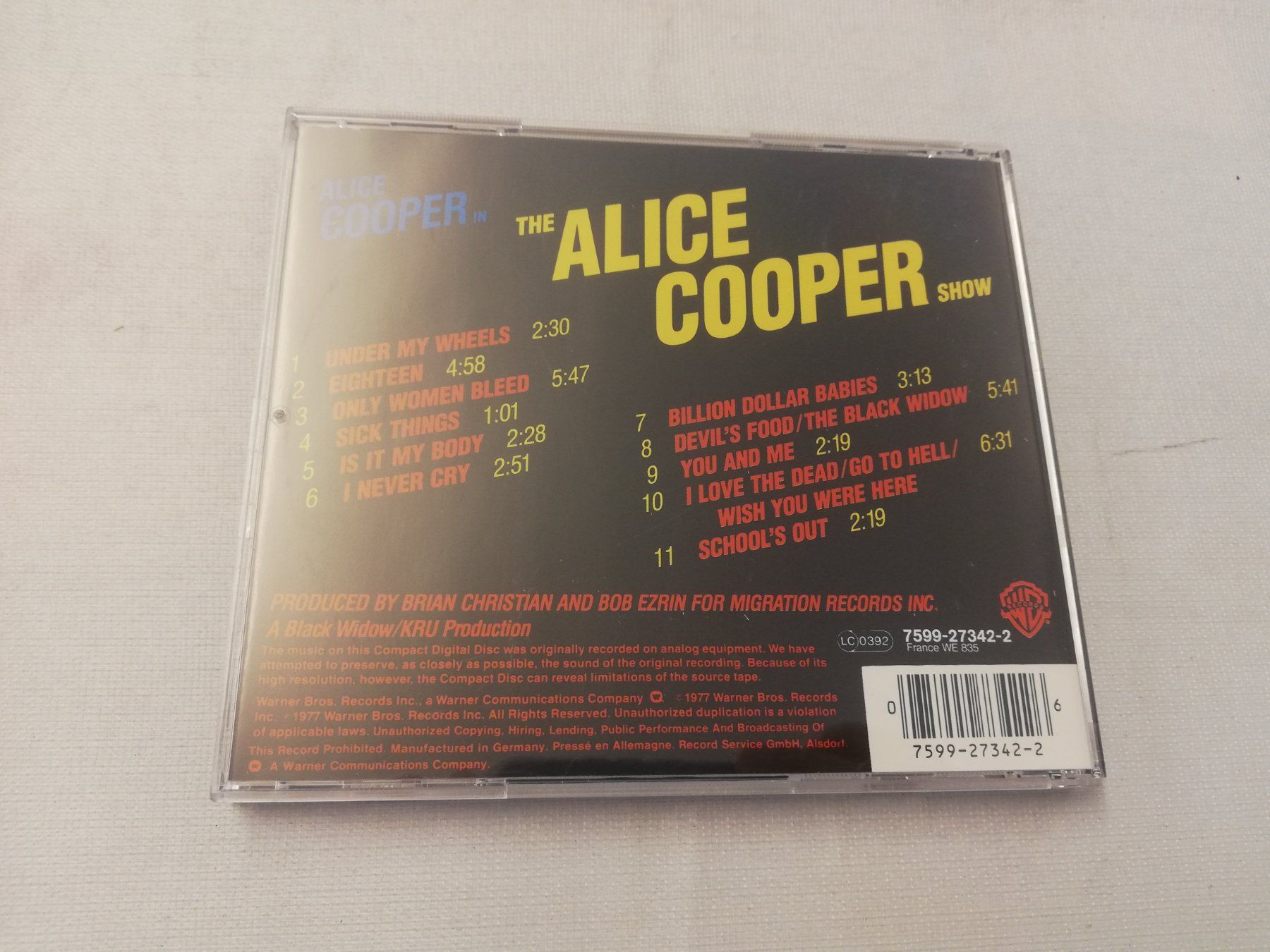 CD: ALICE COOPER - THE ALICE COOPER SHOW – Usato da Bern venduto da Vinylsound.ch 1