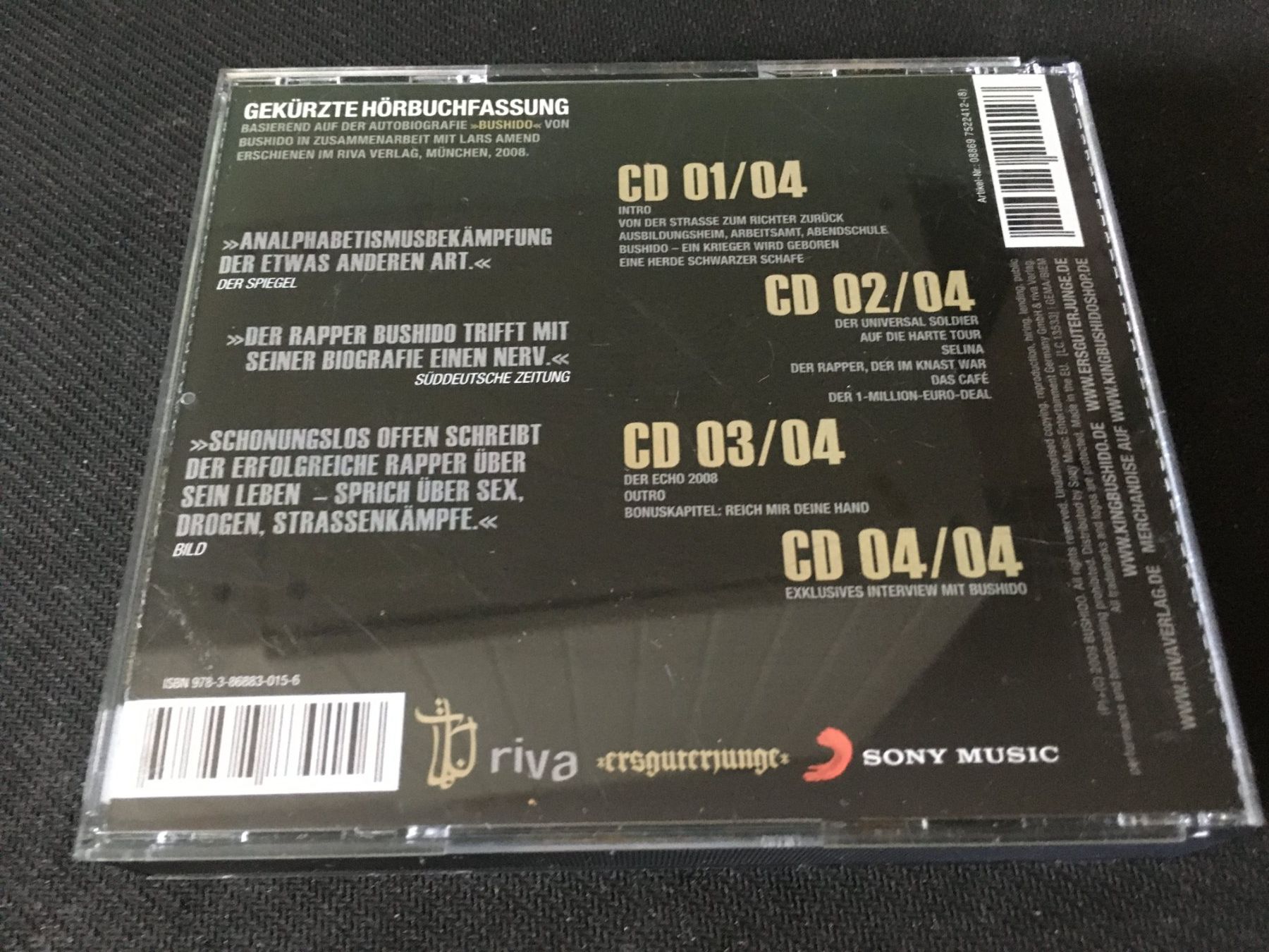 CD: Bushido - Bushido Liest -CD- Hörbuch 4 CD's – Usato da St.Gallen venduto da MedienJoe 3