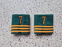 *** Patten Hauptmann nr.7 Infanterie / Grün ***