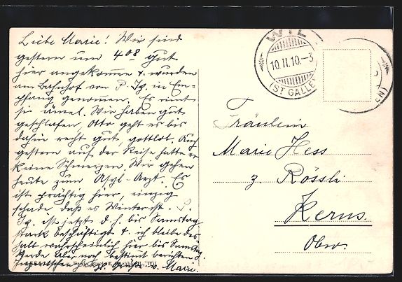 Cartes postales: Wil, Töchter-Institut St. Katharina mit – D'occasion à Berlin par bartko-reher 1