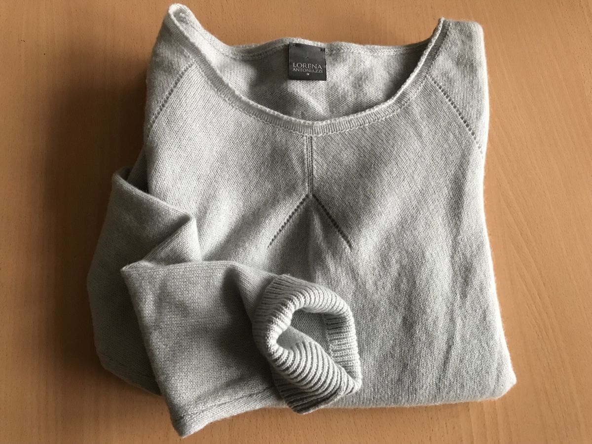 Pullover & Sweatshirts: Pull Cachemire Lorena Antoniazzi, T38 CH, gris bleu clair – Neu (gemäss Beschreibung) aus Morges von sandy069 8