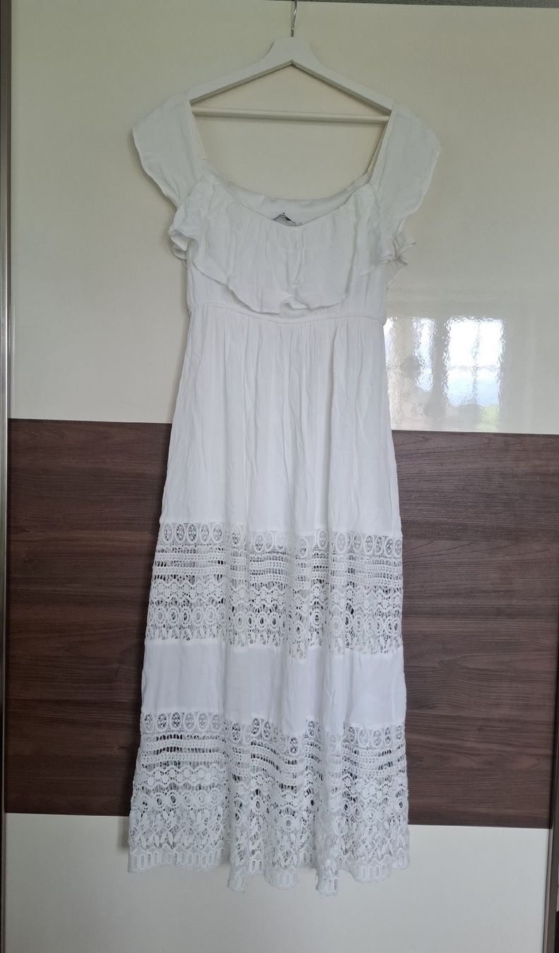 Tally Weijl Vestiti: Langes Sommerkleid weiss Grösse S – Usato da Ballwil venduto da Mirjam789 1