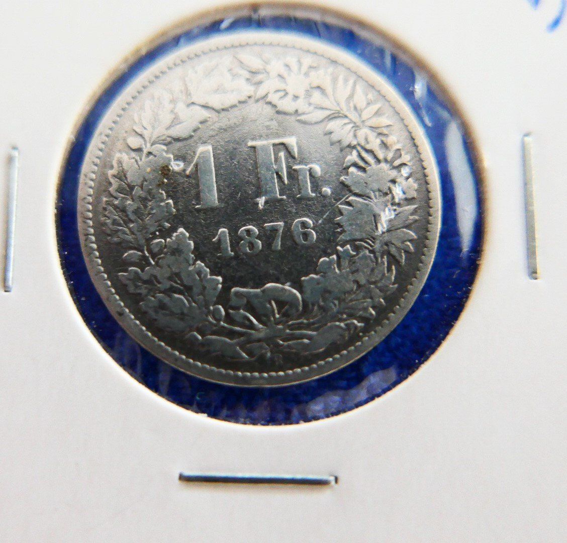 Tutti le monete: Sfr. 1.- aus dem Jahr 1876 – Usato da Glattpark(Opfikon) venduto da Latouret