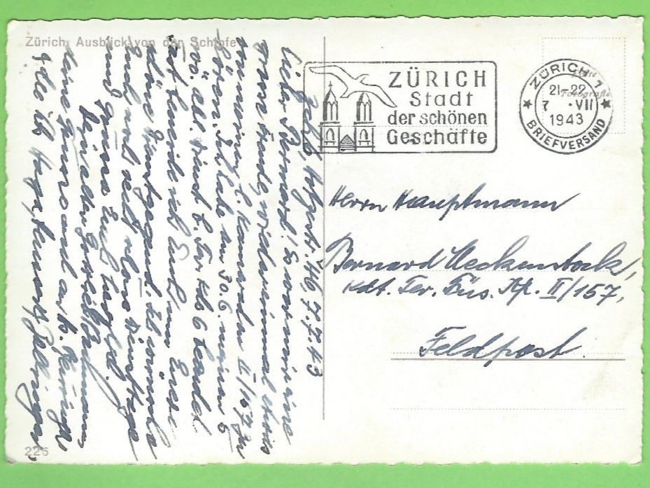 Cartoline postali: Zürich Ausichtspunkt Schiffsteg – Usato da Zürich venduto da t24_de 1