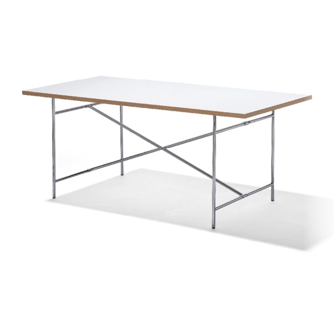 Richard Lampert Tavoli: RICHARD LAMPERT EIERMANN Table weiss Chromgestell – Nuovo (secondo la descrizione) da Zürich venduto da VZN
