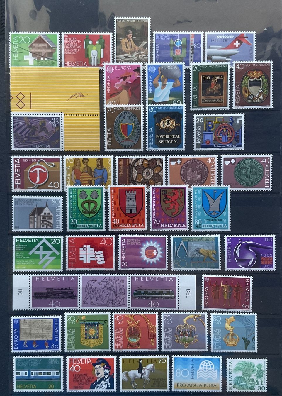 Tutti i francobolli: Schweizer Briefmarken: Frankaturware der Jahre 1981 bis 1989 – Nuovo (secondo la descrizione) da Luzern venduto da 19primeln