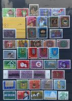 Schweizer Briefmarken: Frankaturware der Jahre 1981 bis 1989