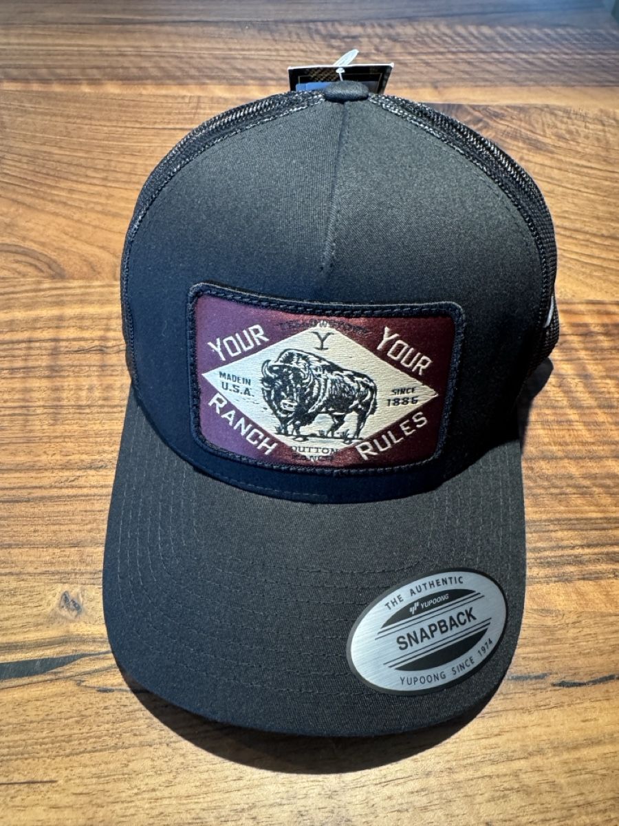 Hüte, Mützen & Caps: Trucker Cap Yellowstone Dutton Ranch schwarz neu – Neu und originalverpackt aus Eschenbach LU von Floepu