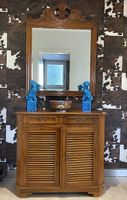 Teakwood - Commode et miroir en bois teck