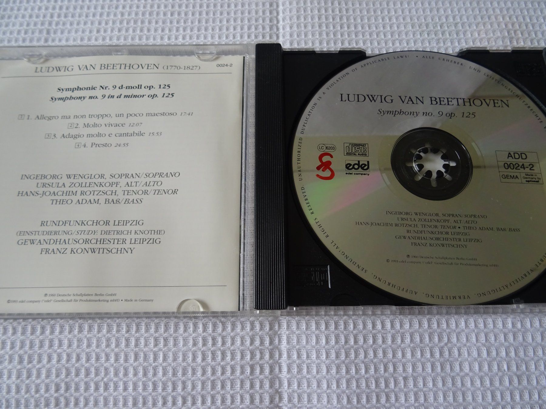 CD: Beethoven, Sinfonie Nr.9 – Usato da Bilten venduto da Bora3 2